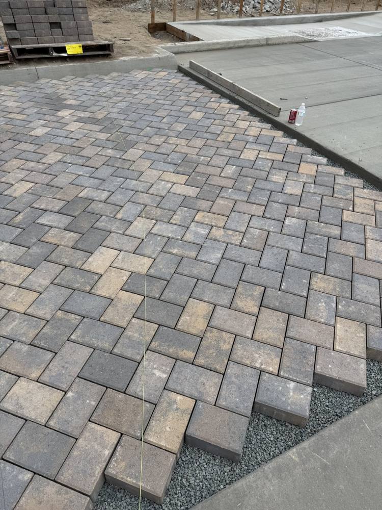 Permeable paver roads at Morro Shores